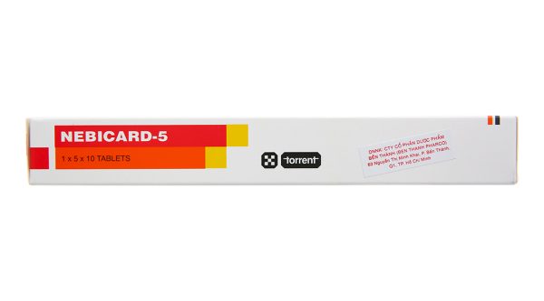 Nebicard-5 trị tăng huyết áp (5 vỉ x 10 viên)