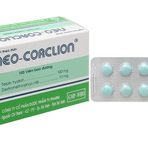 Neo-Corclion trị ho, long đàm, ho mãn tính hay ho do kích ứng (10 vỉ x 10 viên)