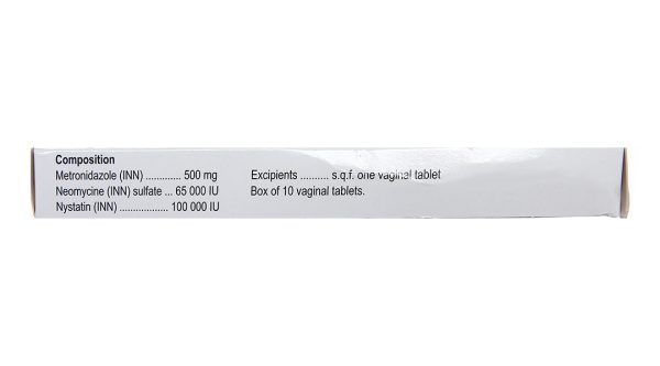 Viên đặt âm đạo Neo-Tergynan trị viêm âm đạo (1 vỉ x 10 viên)