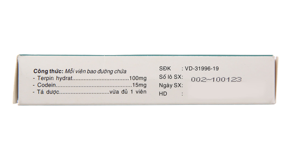 Neotercod trị triệu chứng ho khan, ho do kích ứng (2 vỉ x 10 viên)