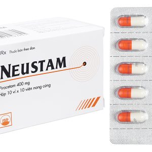 Neustam 400mg trị chóng mặt, giật rung cơ (10 vỉ x 10 viên)