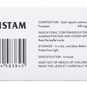 Neustam 400mg trị chóng mặt, giật rung cơ (10 vỉ x 10 viên)