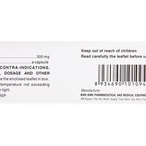 Neucotic 300mg hỗ trợ trị động kinh cục bộ, trị đau thần kinh (3 vỉ x 10 viên)