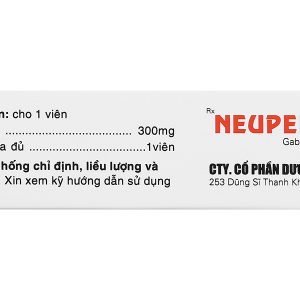 Neupencap 300mg trị động kinh, đau dây thần kinh (3 vỉ x 10 viên)