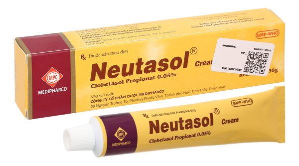 Neutasol Cream 0.05% trị chàm, vảy nến, viêm da tuýp 30g
