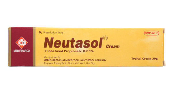 Neutasol Cream 0.05% trị chàm, vảy nến, viêm da tuýp 30g