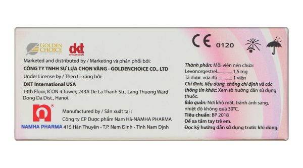 New Choice EC Izzi 1,5mcg tránh thai khẩn cấp 72 giờ(1 vỉ x 1 viên)