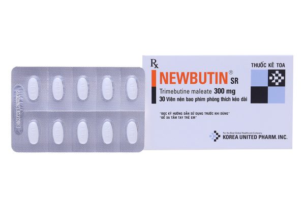 Newbutin SR 300mg trị trào ngược dạ dày, thực quản (3 vỉ x 10 viên)