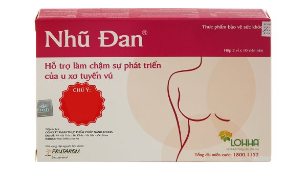 Nhũ Đan hỗ trợ u xơ tử cung, u xơ tuyến tiền liệt hộp 20 viên