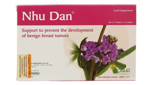 Nhũ Đan hỗ trợ u xơ tử cung, u xơ tuyến tiền liệt hộp 20 viên