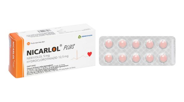 Nicarlol Plus điều trị tăng huyết áp (3 vỉ x 10 viên)