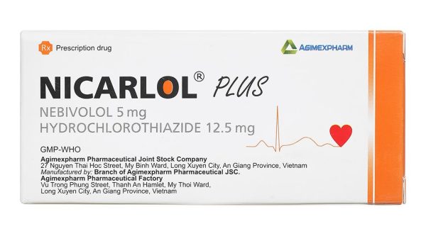 Nicarlol Plus điều trị tăng huyết áp (3 vỉ x 10 viên)