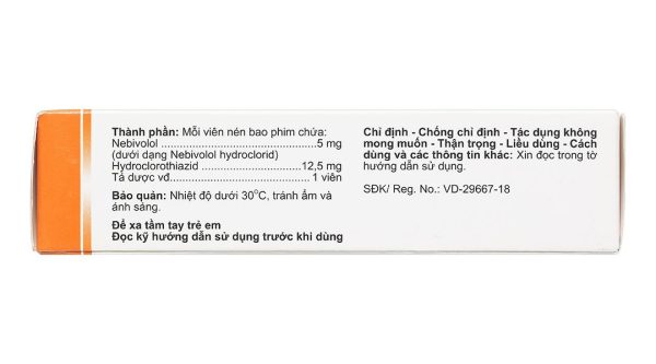 Nicarlol Plus điều trị tăng huyết áp (3 vỉ x 10 viên)