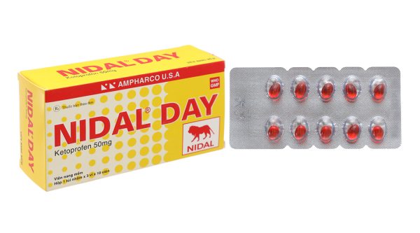 Nidal Day 50mg giảm đau, kháng viêm xương khớp (3 vỉ x 10 viên)