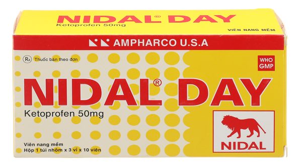 Nidal Day 50mg giảm đau, kháng viêm xương khớp (3 vỉ x 10 viên)