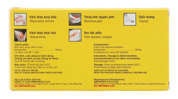 Nidal Day 50mg giảm đau, kháng viêm xương khớp (3 vỉ x 10 viên)