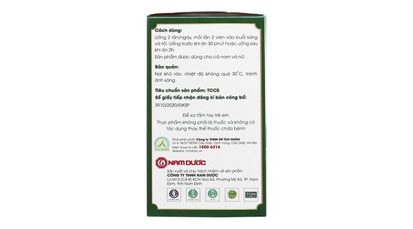 Niệu Khang Ích Nhân tăng cường chức năng thận chai 40 viên