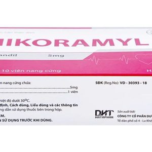 Nikoramyl 5 phòng và điều trị cơn đau thắt ngực (3 vỉ x 10 viên)