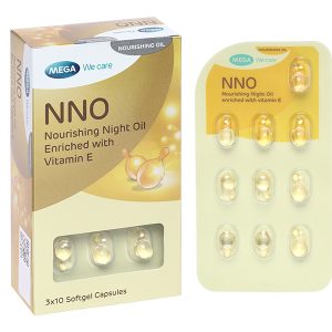 Dầu dưỡng da ban đêm NNO Nourishing giữ ẩm, ngừa nếp nhăn hộp 30 viên
