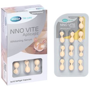 Serum NNO Vite Aplicapz dưỡng trắng da hộp 3 vỉ x 10 viên