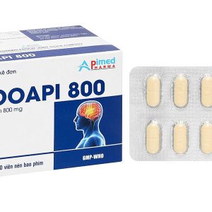 Nooapi 800mg điều trị hội chứng tâm thần thực thể, rung cơ, chóng mặt (10 vỉ x 10 viên)