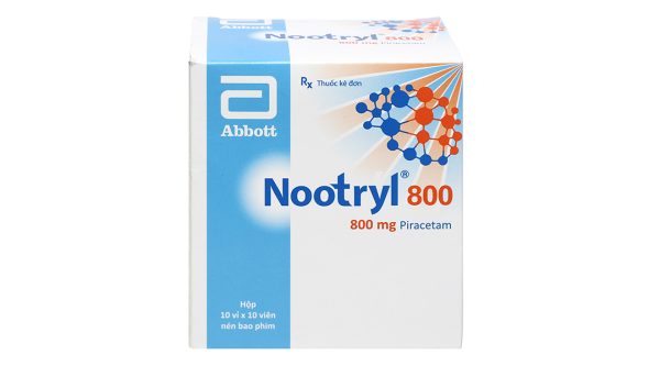 Nootryl 800 trị chóng mặt, giật rung cơ (10 vỉ x 10 viên)
