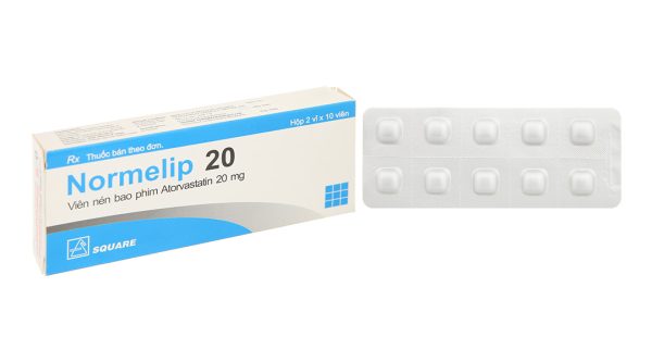 Normelip 20mg điều trị tăng cholesterol huyết (2 vỉ x 10 viên)