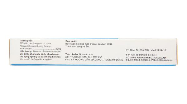 Normelip 20mg điều trị tăng cholesterol huyết (2 vỉ x 10 viên)