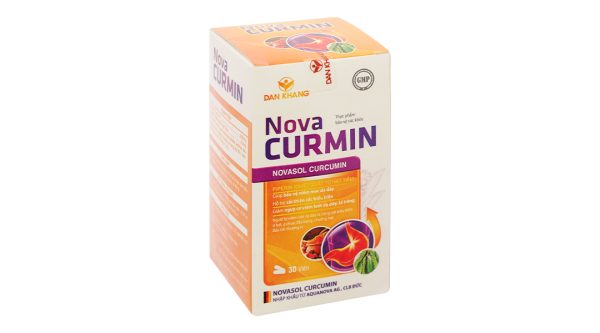 Nova Curmin giảm nguy cơ viêm loét dạ dày, tá tràng hộp 30 viên