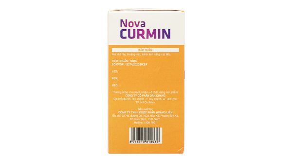 Nova Curmin giảm nguy cơ viêm loét dạ dày, tá tràng hộp 30 viên