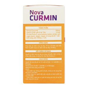 Nova Curmin giảm nguy cơ viêm loét dạ dày, tá tràng hộp 30 viên