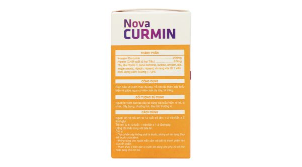 Nova Curmin giảm nguy cơ viêm loét dạ dày, tá tràng hộp 30 viên