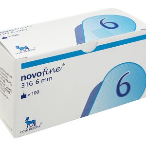 Đầu kim Novofine 31G (0,25 x 6mm) dùng cho bút tiêm của Novo Nordisk hộp 100 cái