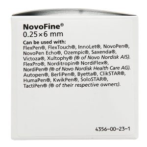 Đầu kim Novofine 31G (0,25 x 6mm) dùng cho bút tiêm của Novo Nordisk hộp 100 cái
