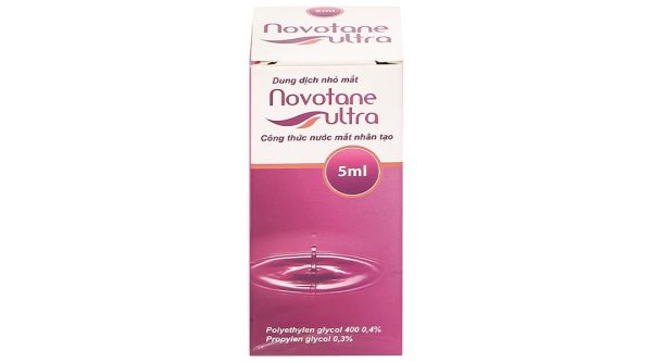 Dung dịch nhỏ mắt Novotane ultra làm dịu mắt, giảm tình trạng kích ứng mắt chai 5ml