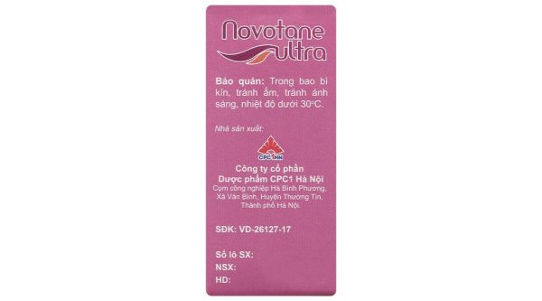 Dung dịch nhỏ mắt Novotane ultra làm dịu mắt, giảm tình trạng kích ứng mắt chai 5ml