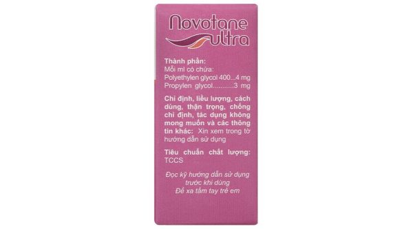 Dung dịch nhỏ mắt Novotane ultra làm dịu mắt, giảm tình trạng kích ứng mắt chai 5ml