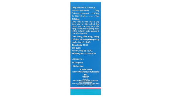 Thuốc xịt mũi Nozeytin-F điều trị viêm mũi dị ứng chai 15ml