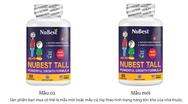 NuBest Tall hỗ trợ phát triển chiều cao lọ 60 viên
