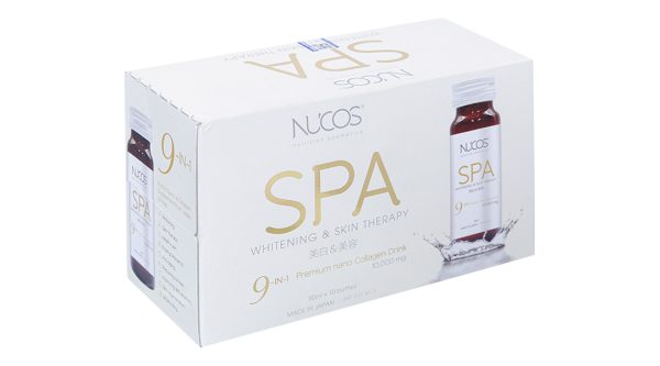 Nước uống Nucos Spa hạn chế lão hóa, làm đẹp da hộp 10 chai x 50ml