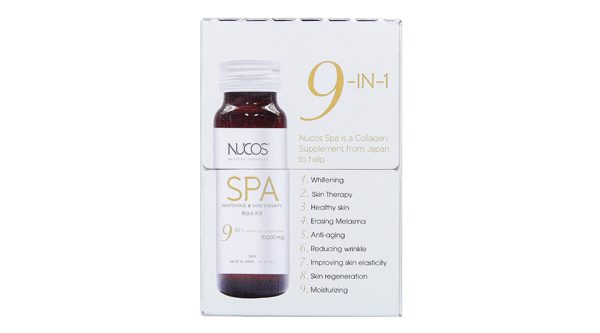 Nước uống Nucos Spa hạn chế lão hóa, làm đẹp da hộp 10 chai x 50ml