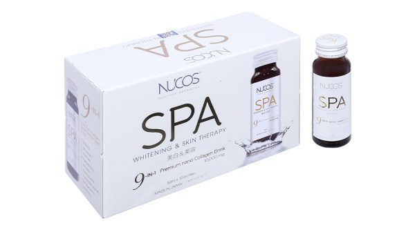 Nước uống Nucos Spa hạn chế lão hóa, làm đẹp da hộp 10 chai x 50ml