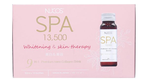 Nước uống Nucos Spa 13.500 hạn chế lão hóa, làm đẹp da hộp 10 chai x 50ml