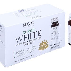 Nước uống Nucos Super White làm trắng da, giảm nám hộp 10 chai x 50ml