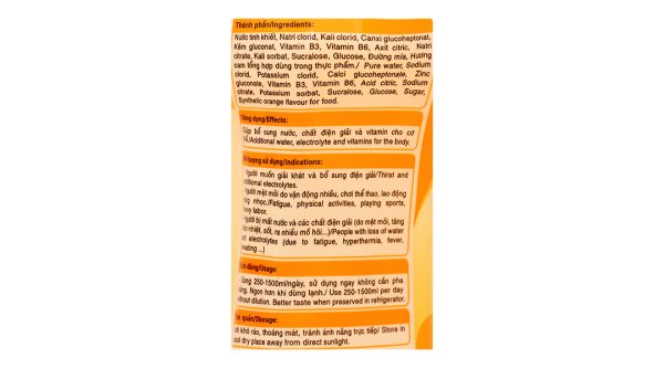 Nước bù điện giải Zozo vị cam chai 250ml