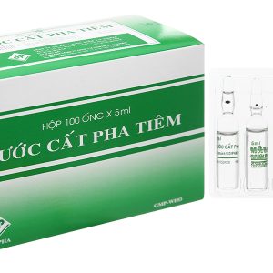 Nước cất pha tiêm Vidipha hòa tan thuốc tiêm bột (100 ống x 5ml)