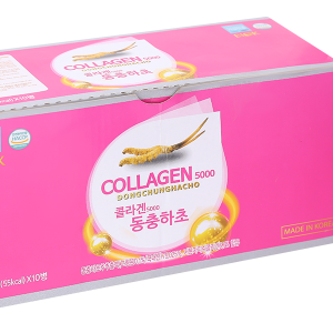 Nước Collagen Đông Trùng Hạ Thảo Biok ngừa lão hóa da, tăng đề kháng hộp 10 chai x 75ml