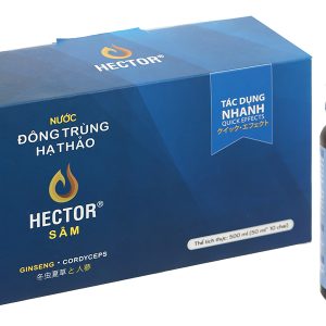 Nước uống đông trùng hạ thảo Hector Sâm bồi bổ sức khỏe, tăng đề kháng hộp 10 chai x 50ml