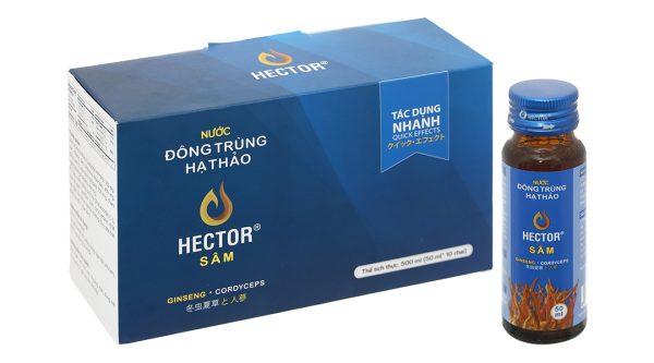 Nước uống đông trùng hạ thảo Hector Sâm bồi bổ sức khỏe, tăng đề kháng hộp 10 chai x 50ml