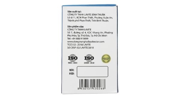 Nước uống đông trùng hạ thảo Hector Sâm bồi bổ sức khỏe, tăng đề kháng hộp 10 chai x 50ml